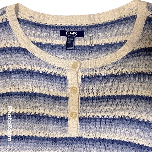 CHAPS Women’s Plus Size Long Sleeves Henley Sweater Size XXL - Picture 4 of 11